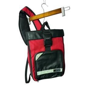 Lewis N. Clark Red Black Travel Backpack